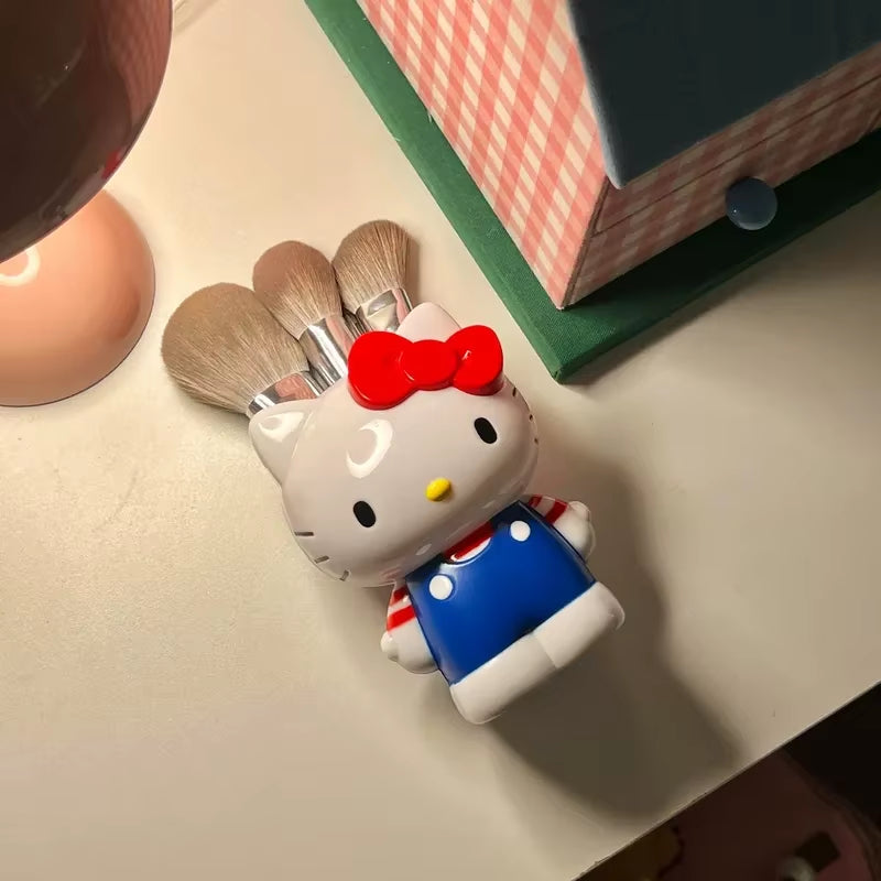 Hello Kitty My Melody Anime Cartoon Pen Holder Makeup Brush Organizer Desktop Storage Decor Cute Girl Kid Kawaii Collection Gift