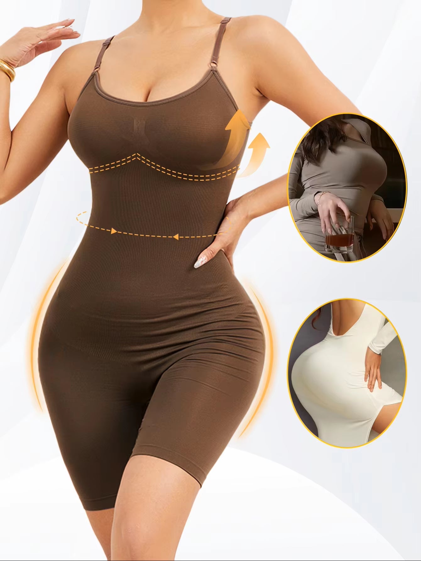 Women Bodysuit Shapewear Shaping Clothes Buttocks Lifting Seamless Corset Women'S Suspender Belly Tightening and Body Shaper