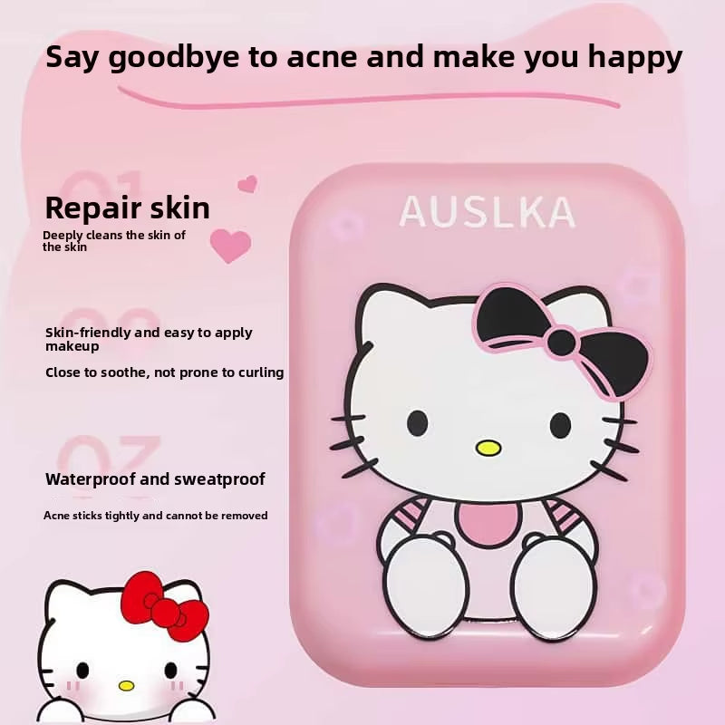 Sanrio Hello Kitty Acne Stickers Cartoon Cute High Appearance Gentle Non-Irritating Hydrocolloid Thin Breathable Acne Stickers