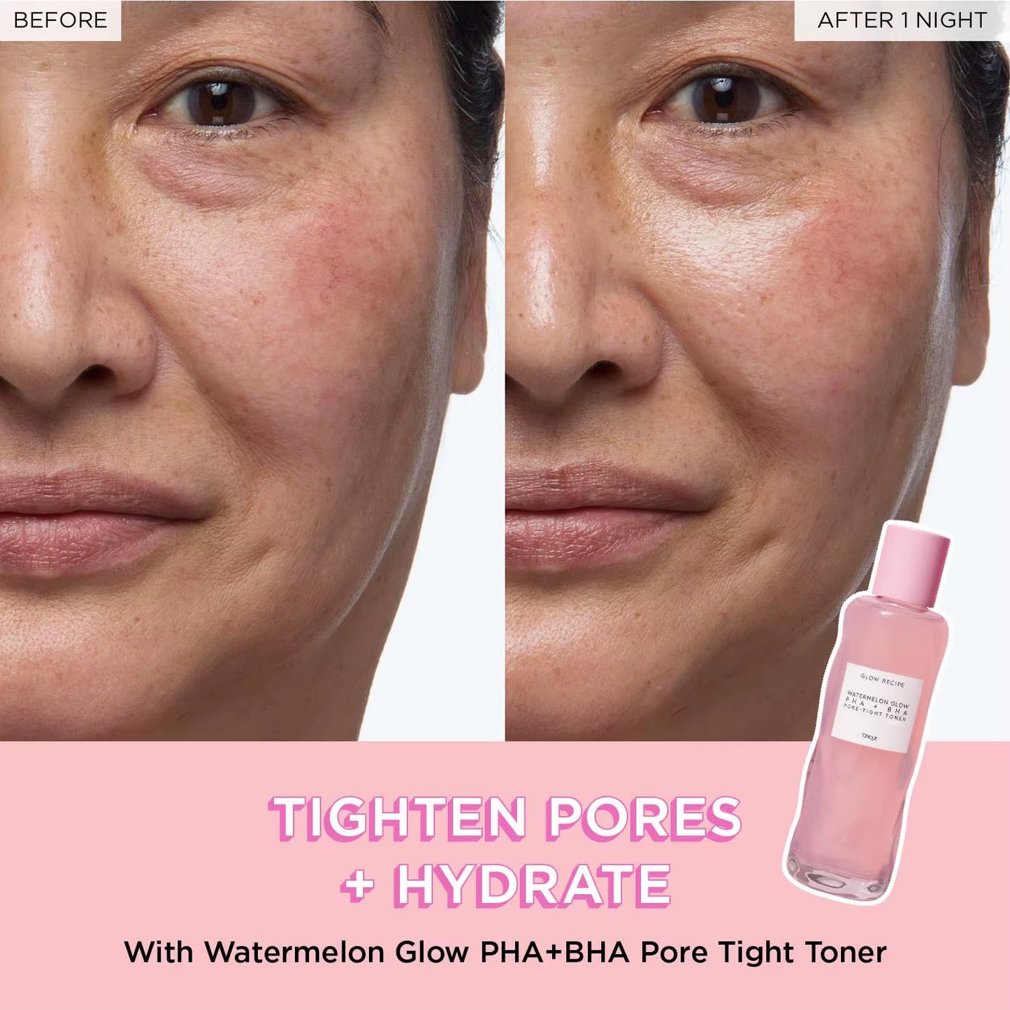 WATERMELON GLOW P H a + B H a PORE-TIGHT TONER HYDRATING + PORE-REFINING TONIQUE 150Ml