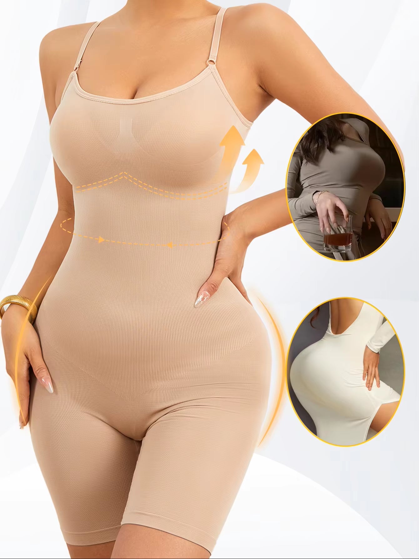 Women Bodysuit Shapewear Shaping Clothes Buttocks Lifting Seamless Corset Women'S Suspender Belly Tightening and Body Shaper