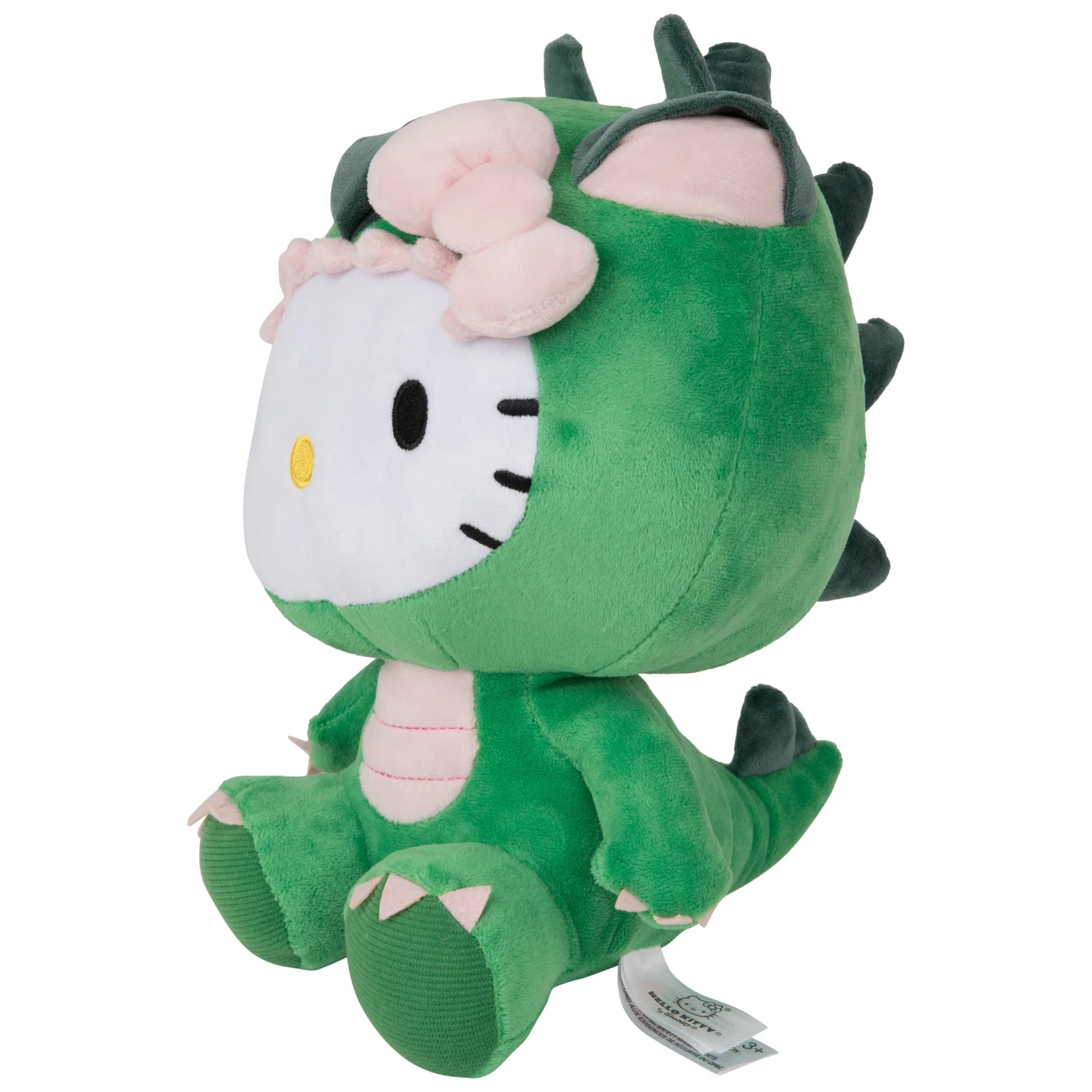 862915 12 In.  Dinosaur Plush Figurine, Green