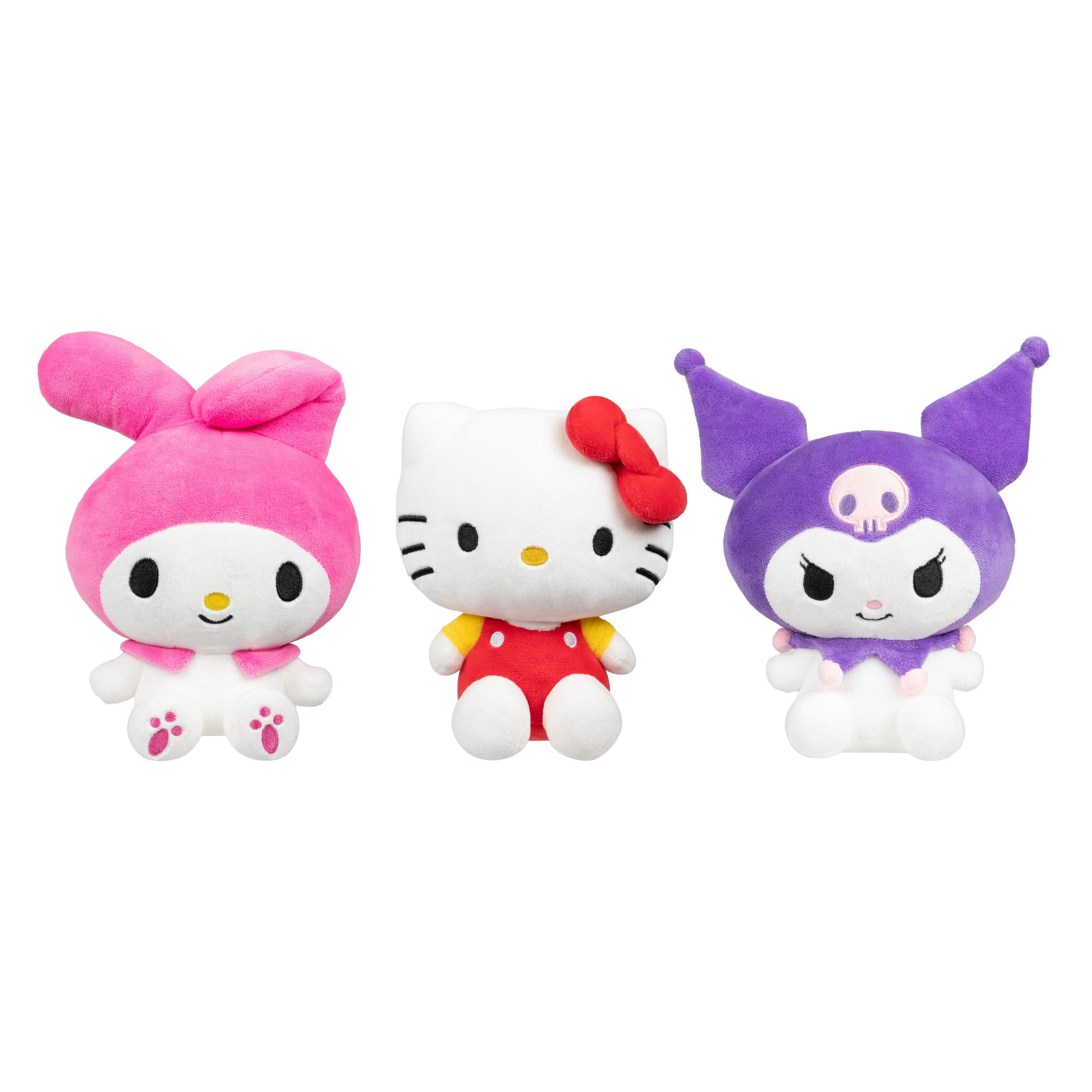 Sanrio,  & Friends Classic 8 Inch Plush 3-Pack – , My Melody & Kuromi