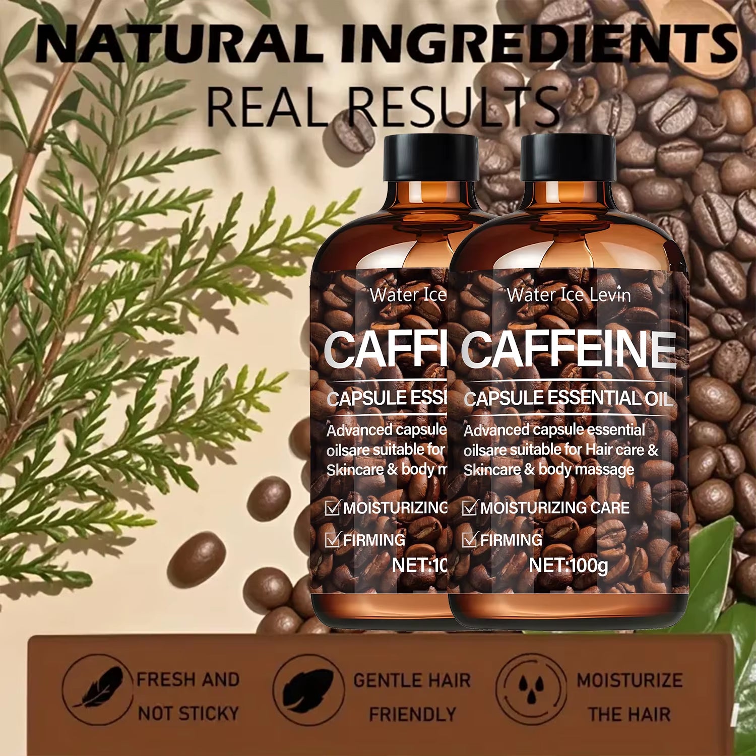 Hair Oil,High Concentration Caffeine Hair Essence,Activate Follicles,Strengthen Roots,Naturally Nourish Dry Hair,Soft Lasting Shine