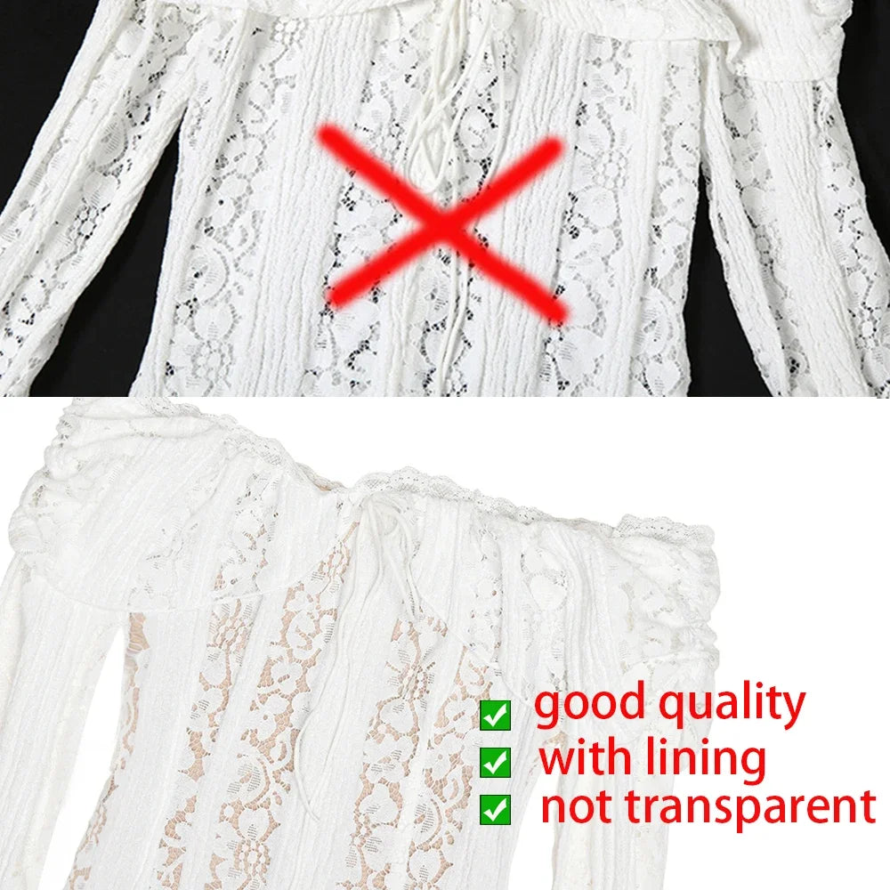 White Evening Dresses for Events Red Long Sleeve Lace Elegant Party Dresses 2025 Women Luxury Wedding Prom Dress Gown